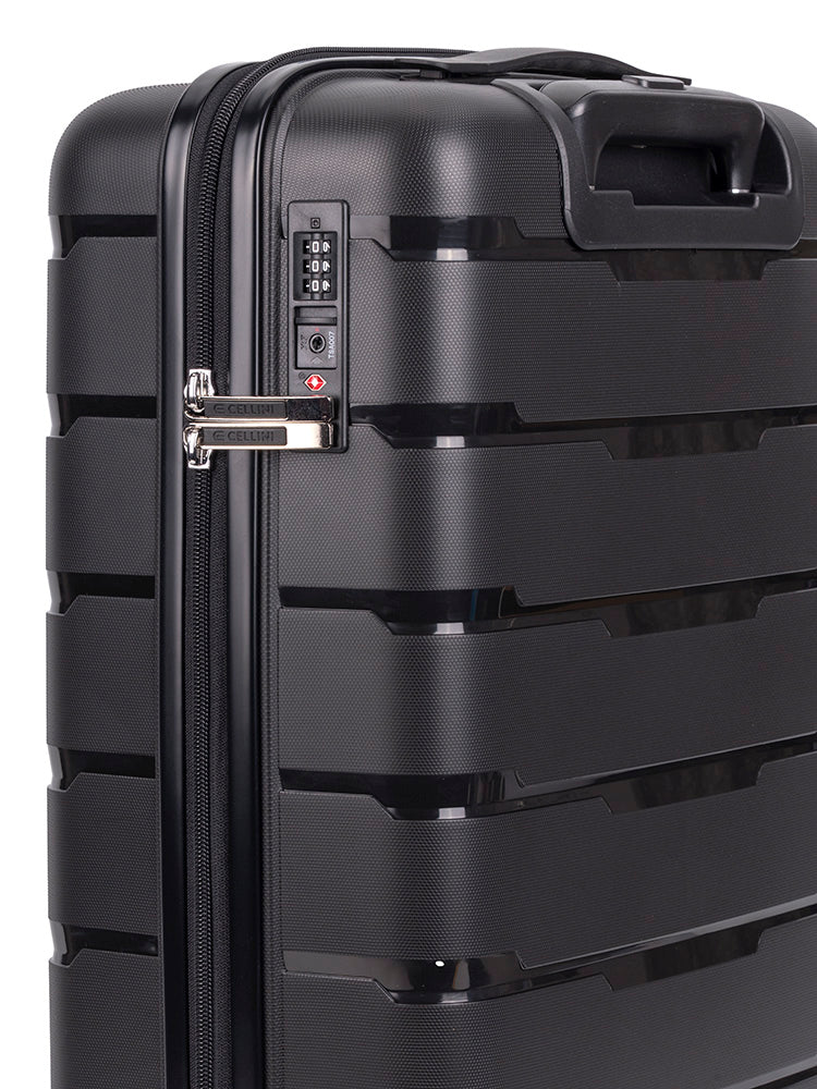 Cellini Rapido 4 Wheel 55cm Luggage Trolley | Black