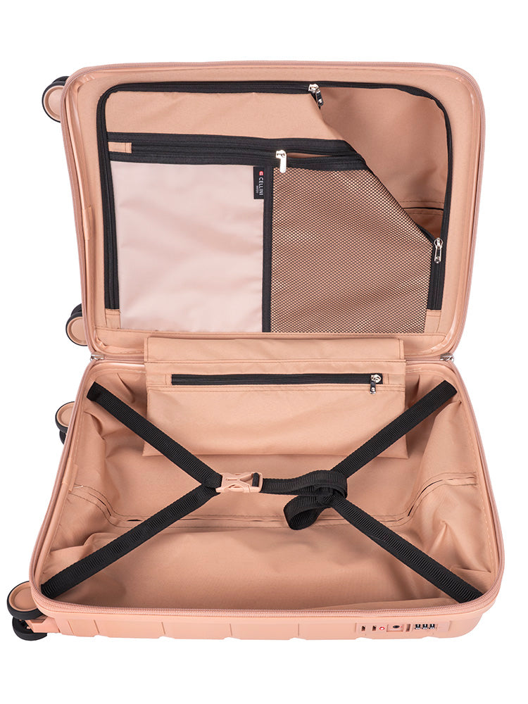 Cellini Rapido 4 Wheel Carry On Trolley | Beige