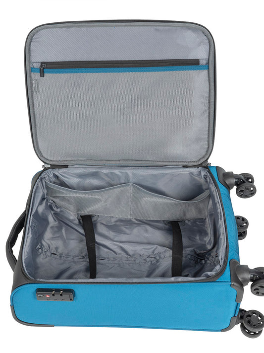 Voyager On The Go 4 Wheel Carry On Trolley | Blue
