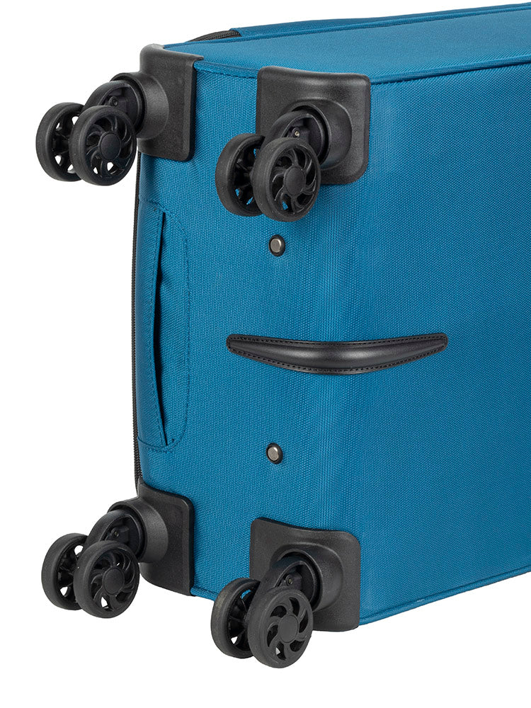 Voyager On The Go 4 Wheel Carry On Trolley | Blue