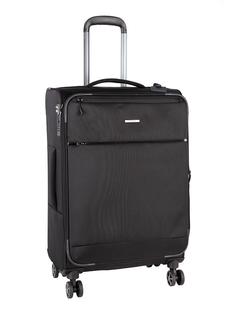 Cellini | Smartcase Medium 4 Wheel Trolley Case 64cm | Black