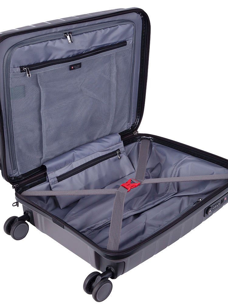 Cellini | Microlite 530mm 4 Wheel Carry On Trolley | Charcoal