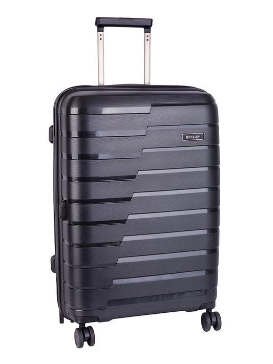 Cellini Microlite Medium 4 Wheel Trolley Case | Black