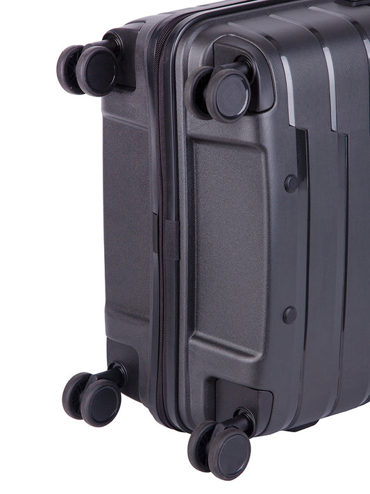 Cellini Microlite Medium 4 Wheel Trolley Case | Black