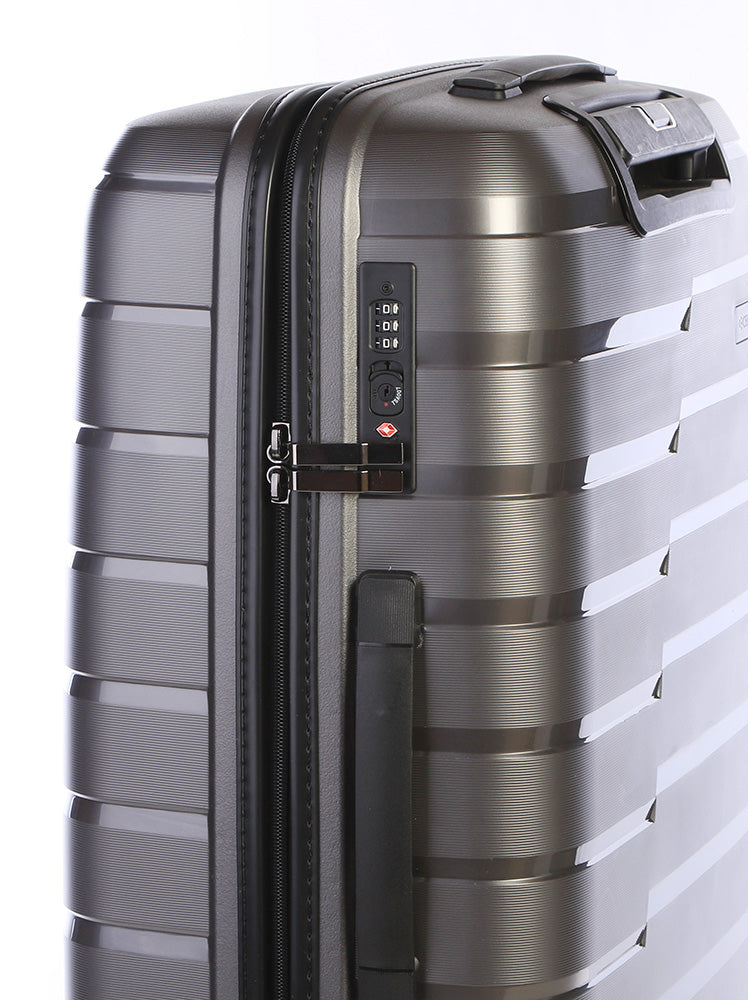 Cellini Microlite Medium 4 Wheel Trolley Case | Grey