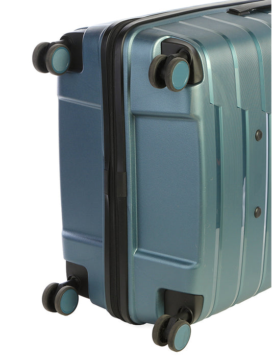 Cellini Microlite Medium 4 wheel Trolley Case | Blue