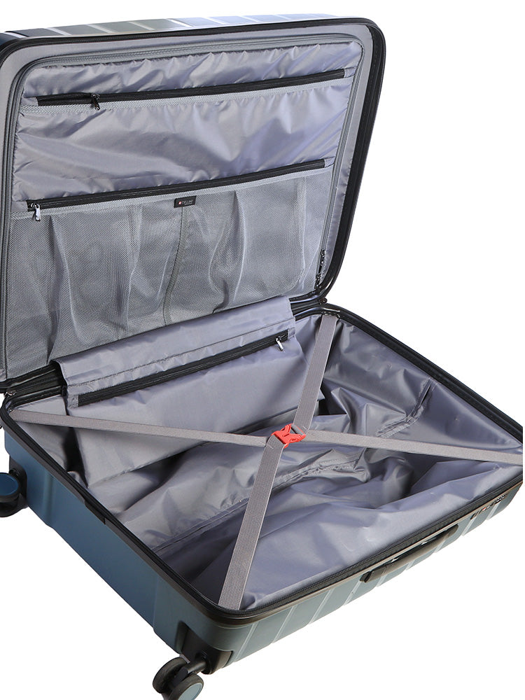 Cellini Microlite Medium 4 wheel Trolley Case | Blue