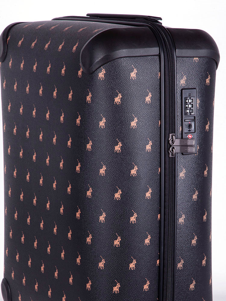 Polo | Double Pack 4 Wheel Carry On Trolley | Black