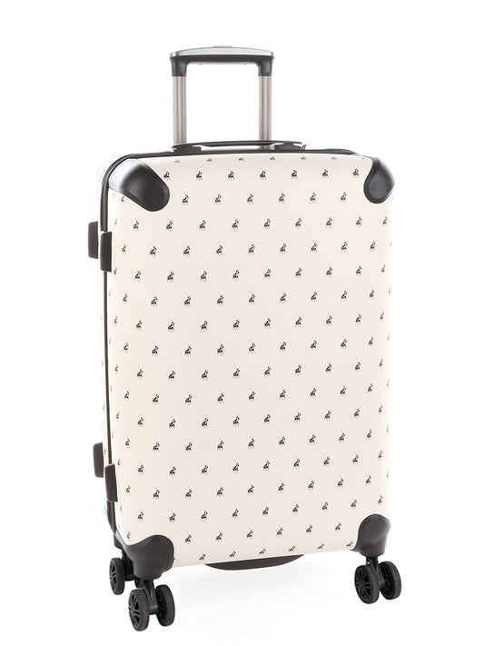 Polo | Double Pack Medium 4 Wheel Trolley Case | White