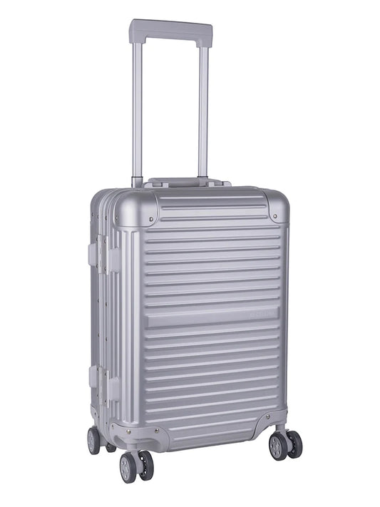 Cellini Aluminium 4-Wheel Carry On Trolley Case | Silver