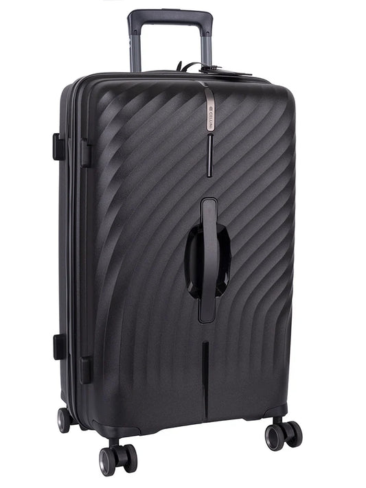 Cellini Xpedition Medium 4 Wheel Trolley Trunk | Black