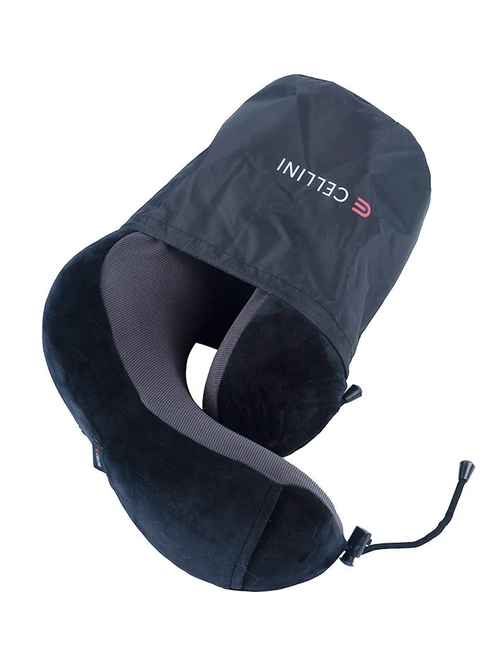 Cellini Accessories Roll-Up Memory Foam Travel Pillow | Black