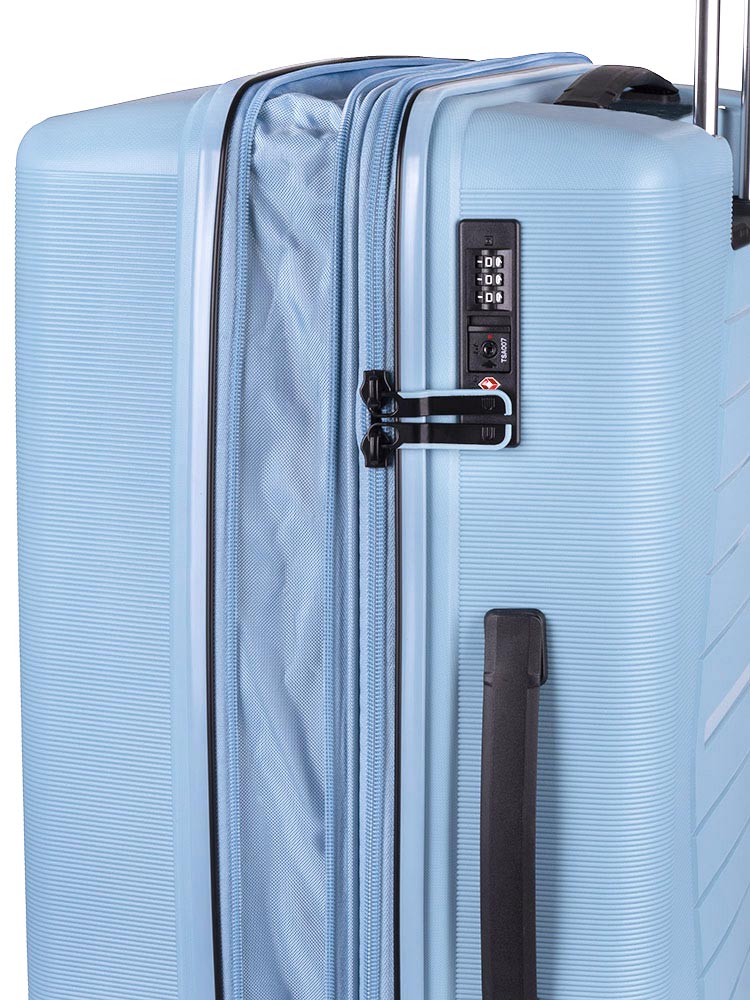 Cellini Starlite Medium 4 Wheel Trolley Case | Chambray Blue
