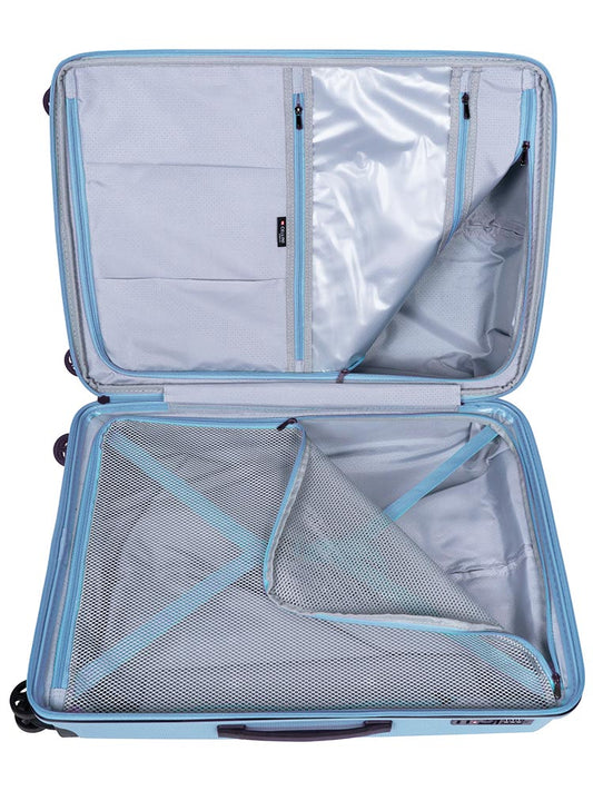 Cellini Starlite Medium 4 Wheel Trolley Case | Chambray Blue