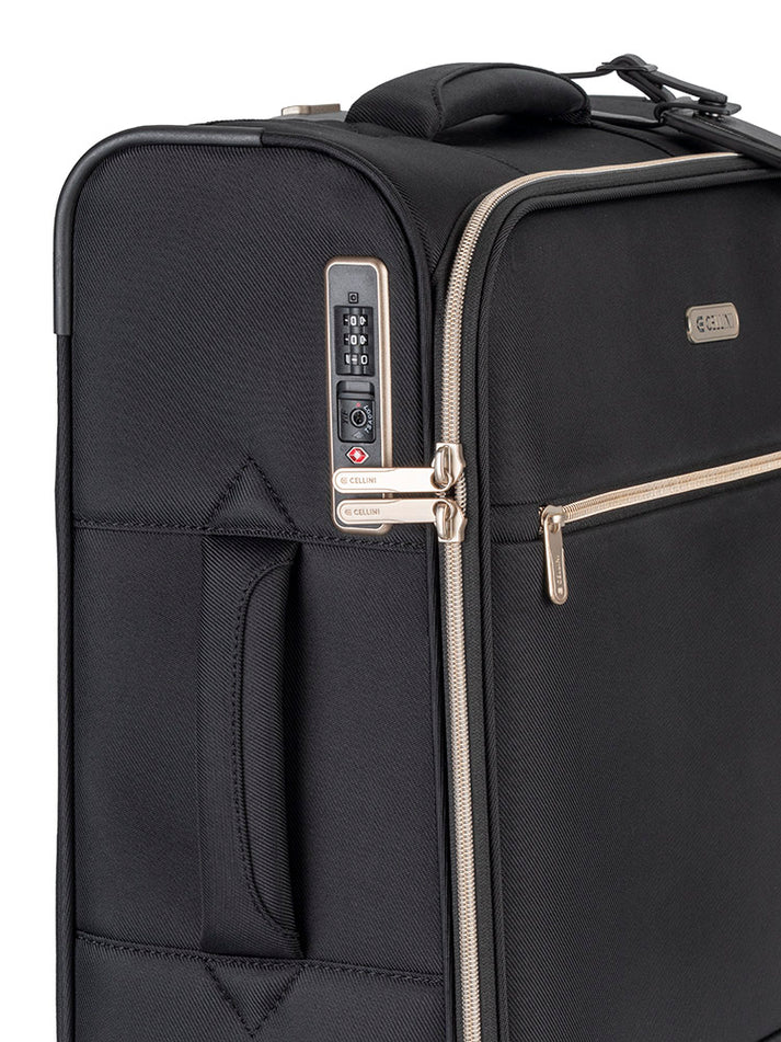 Cellini Allure 4 Wheel Carry On Trolley | Black