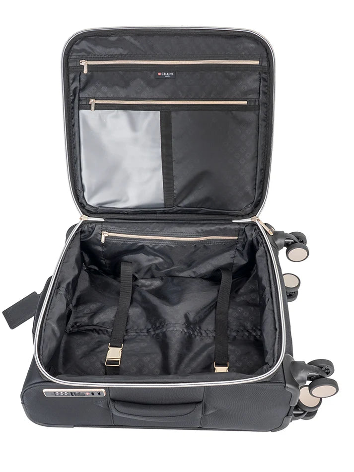 Cellini Allure 4 Wheel Carry On Trolley | Black