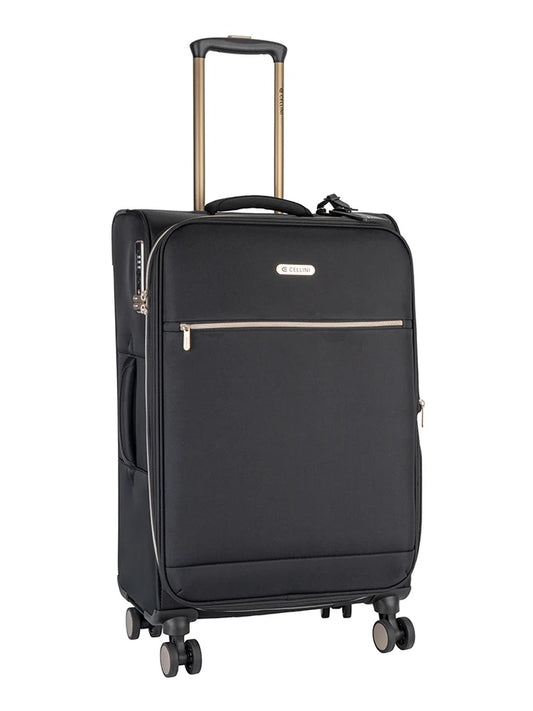 Cellini Allure Medium 4 Wheel Trolley | Black