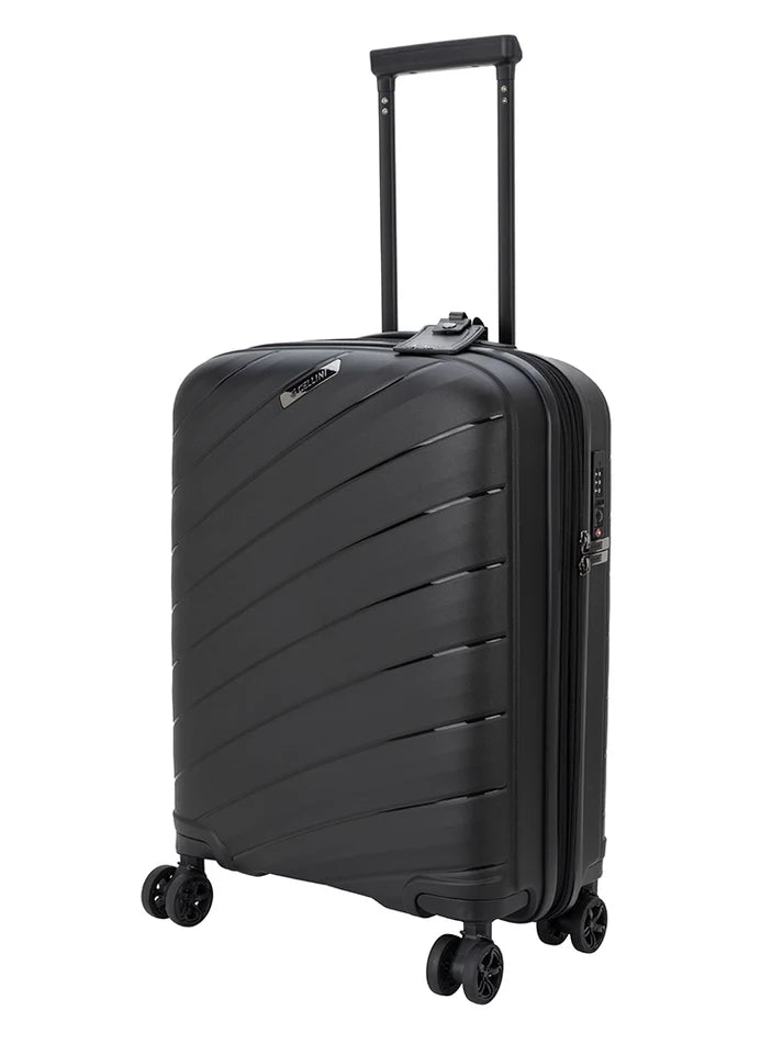 Cellini Pulse Carry On 4-Wheel Trolley Case | Black