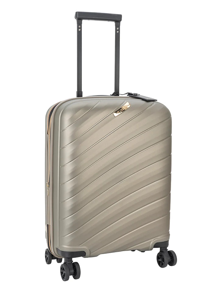 Cellini Pulse Carry On 4-Wheel Trolley Case | Gold