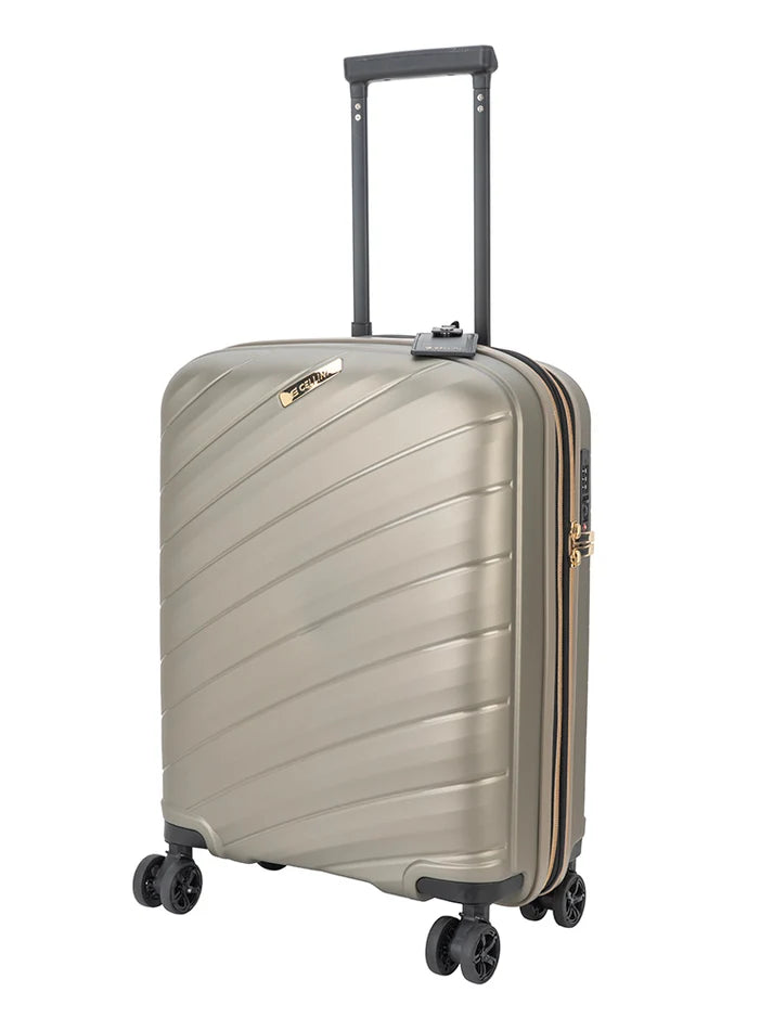 Cellini Pulse Carry On 4-Wheel Trolley Case | Gold