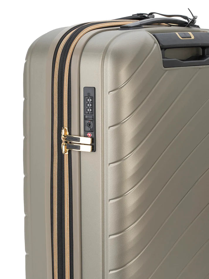 Cellini Pulse Carry On 4-Wheel Trolley Case | Gold