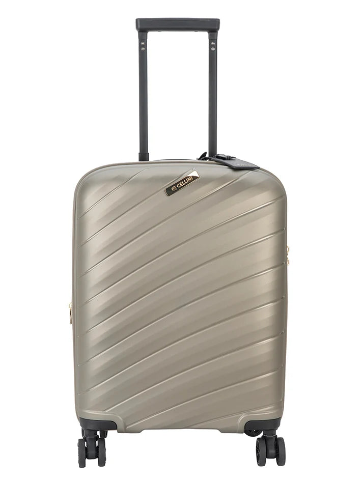 Cellini Pulse Carry On 4-Wheel Trolley Case | Gold
