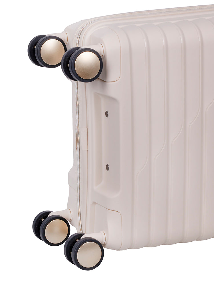 Cellini Allure Hardshell 4 Wheel Carry On Trolley | Off-White