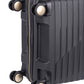 Cellini Allure Hardshell Medium 4 Wheel Trolley Case | Black