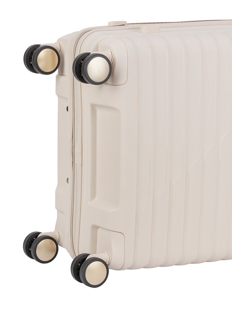 Cellini Allure Hardshell Medium 4 Wheel Trolley Case | Off-White