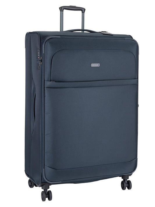 Cellini Microlite S Xtra Large 4 Wheel Trolley Case | Ink Blue