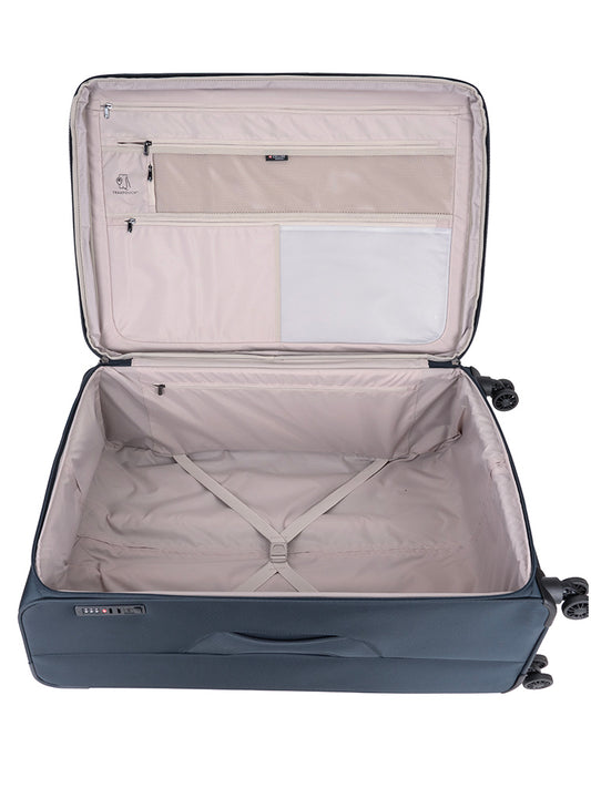 Cellini Microlite S Xtra Large 4 Wheel Trolley Case | Ink Blue