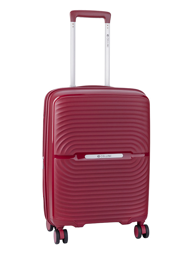 Cellini Sonic Carry On 4 Wheel Trolley | Burgundy
