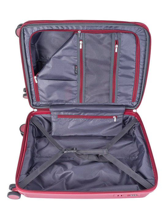 Cellini Sonic Carry On 4 Wheel Trolley | Burgundy