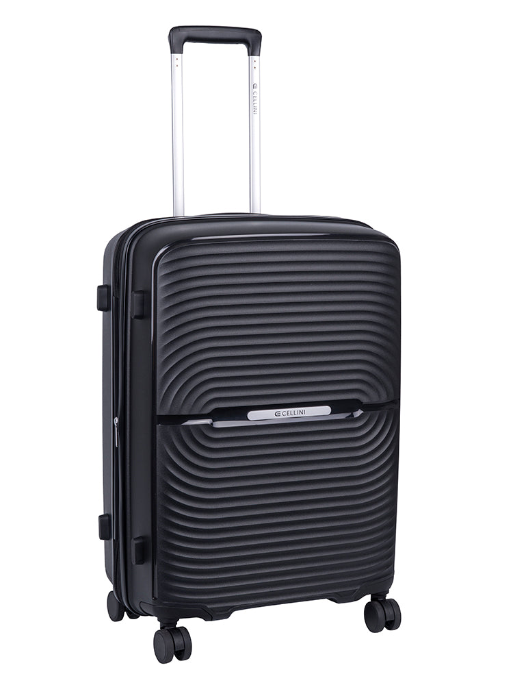 Cellini Sonic Medium 4 Wheel Trolley | Black