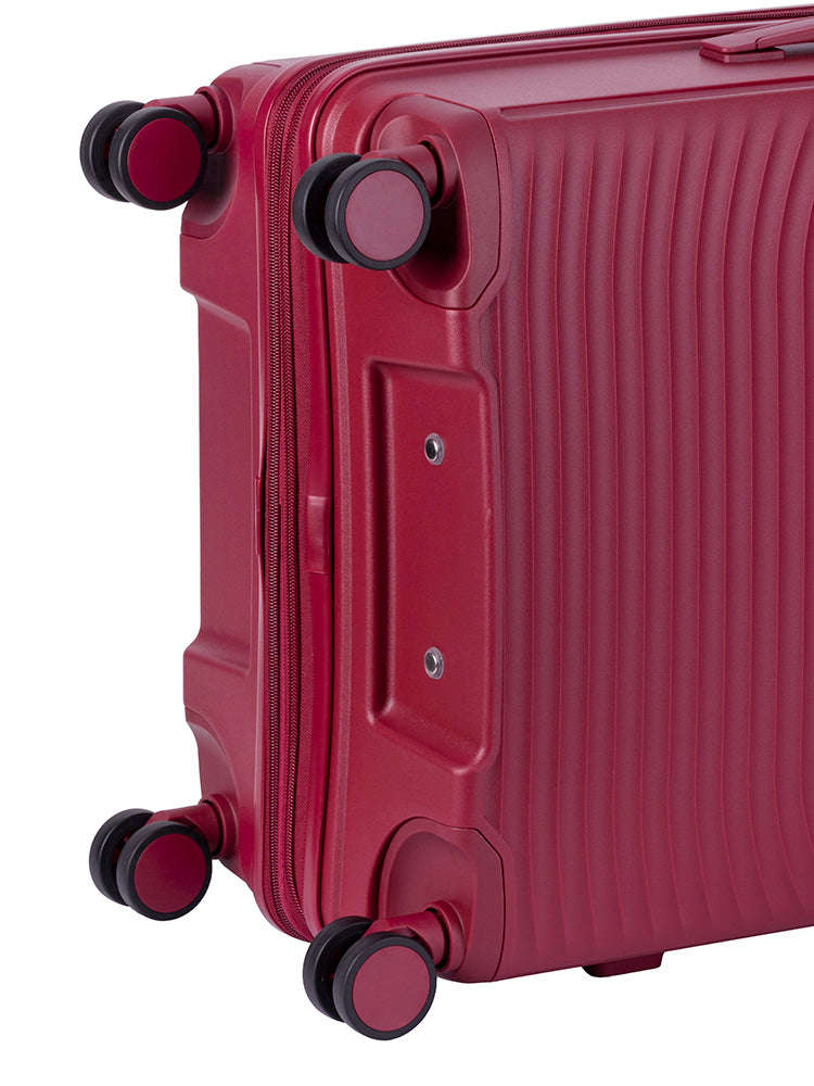 Cellini Sonic Medium 4 Wheel Trolley | Burgundy