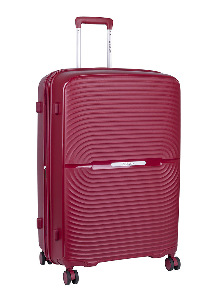 Cellini Sonic Large 4 Wheel Trolley | Burgundy