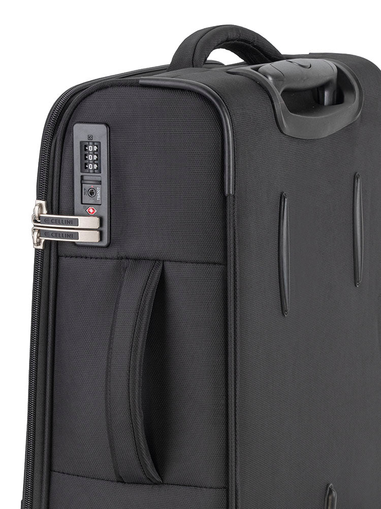 Cellini Rapido Carry On 4 Wheel Trolley | Black