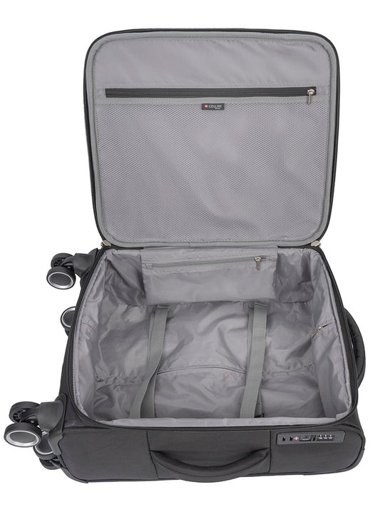 Cellini Rapido Carry On 4 Wheel Trolley | Black