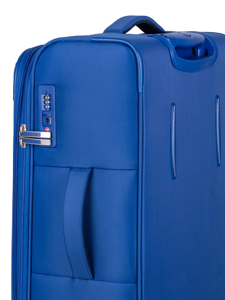 Cellini Rapido Carry On 4 Wheel Trolley | Blue