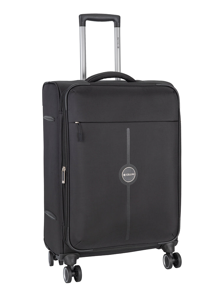 Cellini Rapido Medium 4 Wheel Trolley | Black