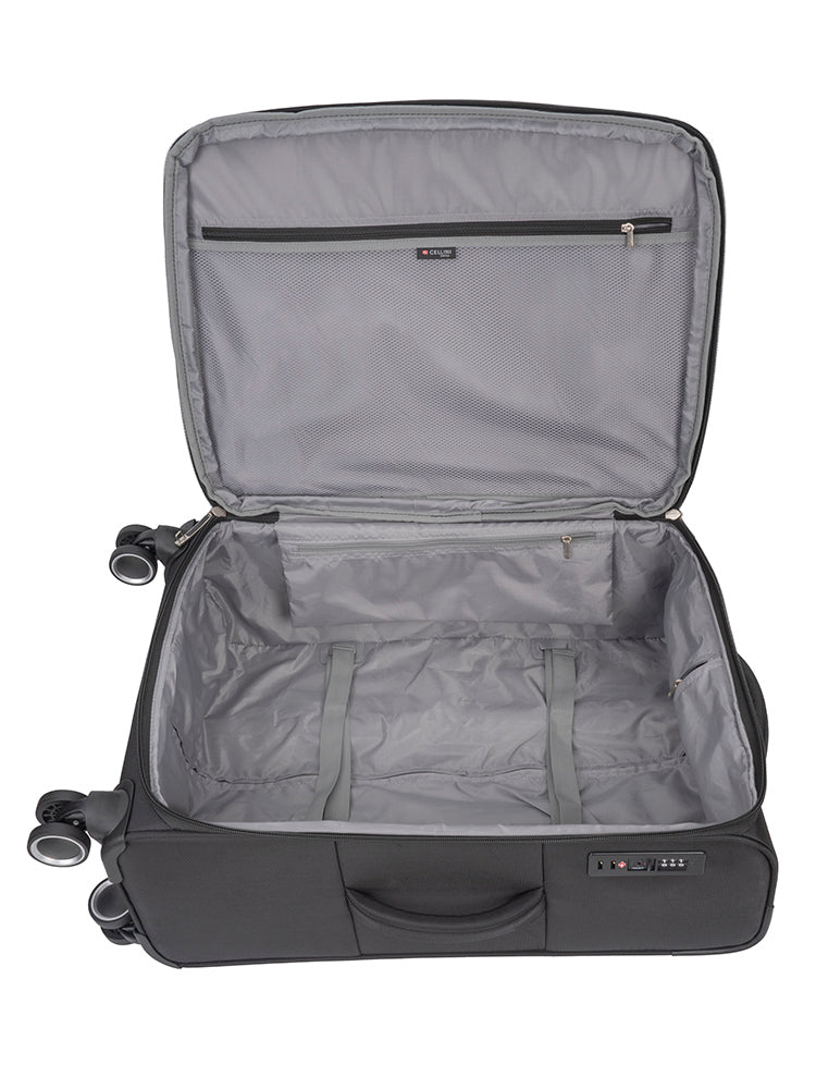 Cellini Rapido Medium 4 Wheel Trolley | Black