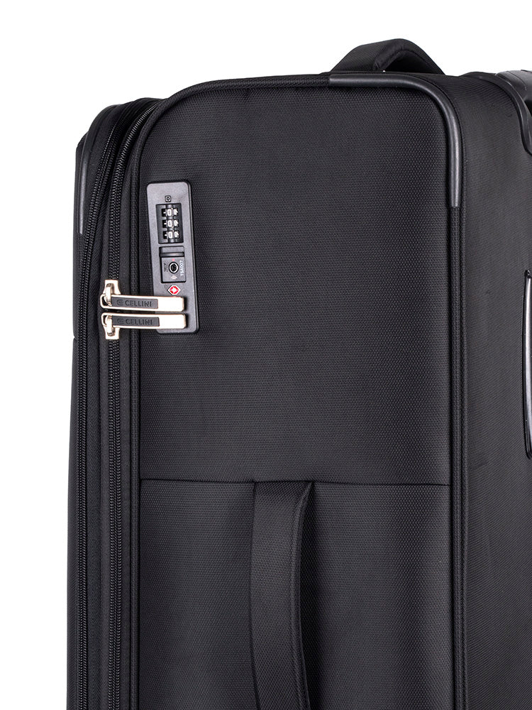 Cellini Rapido Large 4 Wheel Trolley | Black