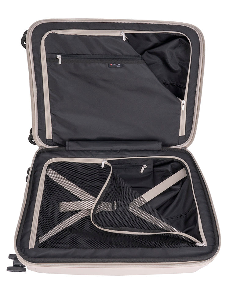 Cellini Nitro 4 Wheel Carry On Trolley Case | Pumice Stone