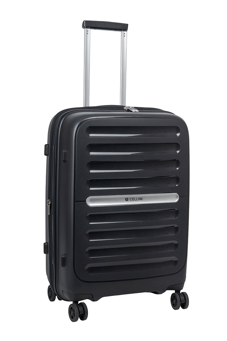 Cellini Nitro Medium 4 Wheel Trolley Case | Black