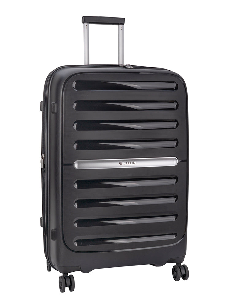 Cellini Nitro Large 4 Wheel Trolley Case | Black