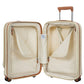 Bric's Taormina ultra-light cabin trolley with pocket | Cream