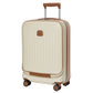 Bric's Taormina ultra-light cabin trolley with pocket | Cream