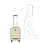 Bric's Taormina ultra-light cabin trolley with pocket | Cream