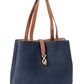 Cellini Elara Tote | Denim Blue & Tan