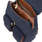 Cellini Elara Backpack | Denim Blue & Tan